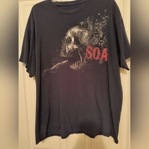 Men's SOA Black short sleeve T-shirt, XL